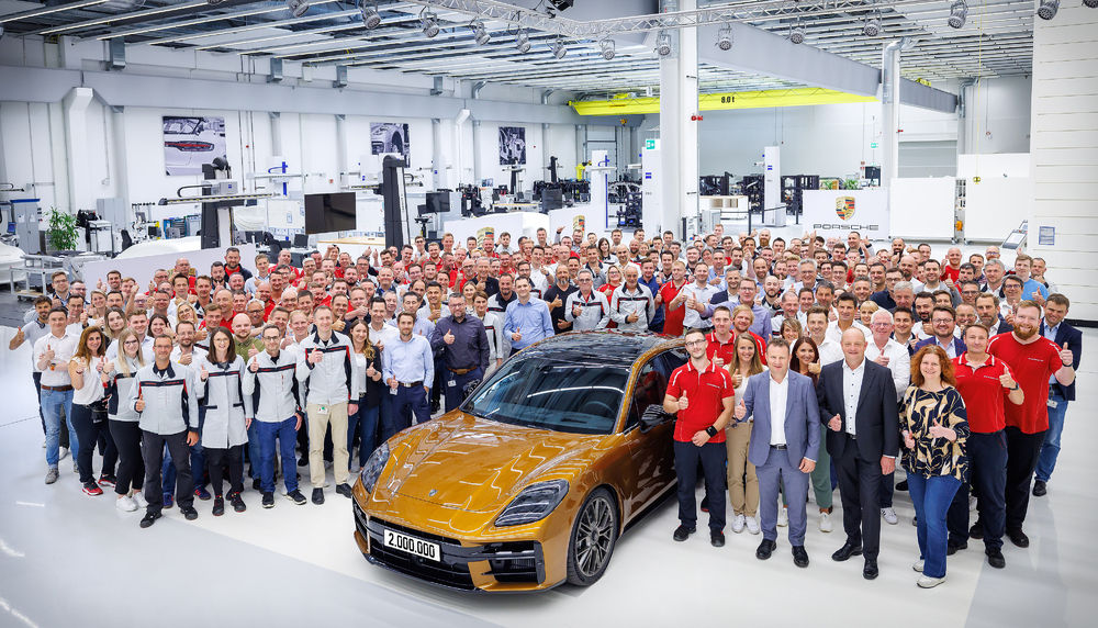 ▲保時捷萊比錫工廠第200萬輛新車下線。（圖／翻攝自Porsche）