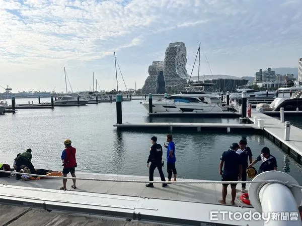 ▲高雄愛河下午傳出男子溺水。（圖／記者吳世龍翻攝）