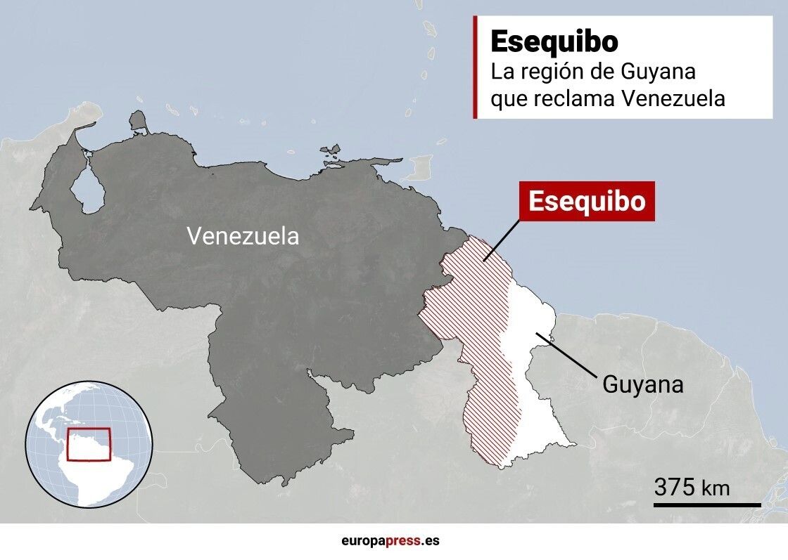 ▲委內瑞拉與蓋亞那在艾瑟奎波主權上有爭議。（圖／達志影像／美聯社）