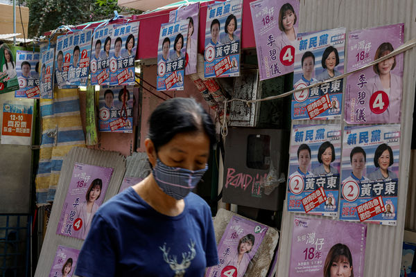 ▲▼香港區議會,區議員選舉。（圖／路透社）