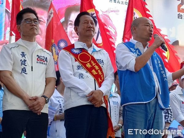 ▲列藍營不分區立委韓國瑜到彰化助選。（圖／記者唐詠絮攝）