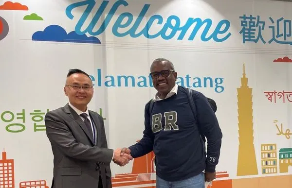 ▲▼美屬維京群島總督布萊恩此前訪台畫面。（圖／翻攝自X）