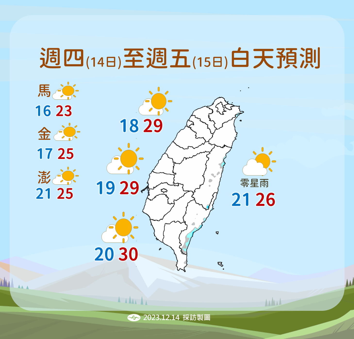 ▲▼未來天氣趨勢。（圖／氣象署）