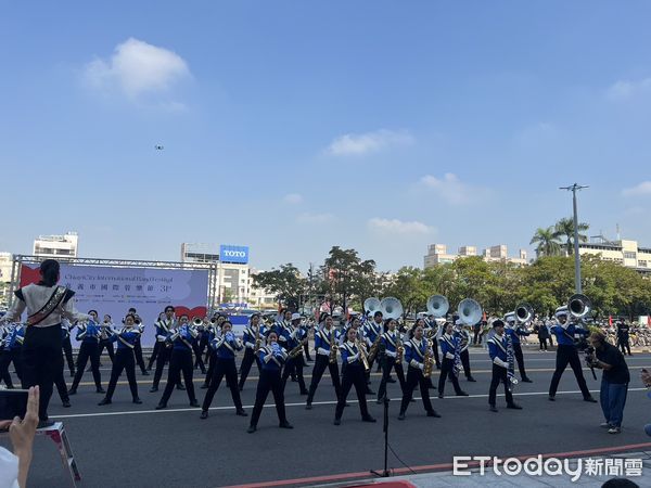 ▲▼  嘉義市管樂節首次封街造勢   。（圖／記者翁伊森攝）