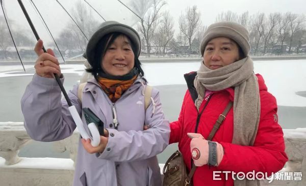 ▲▼ 什剎海、北京、下雪、2023年尾、燕京八景之一            。（圖／記者任以芳攝）