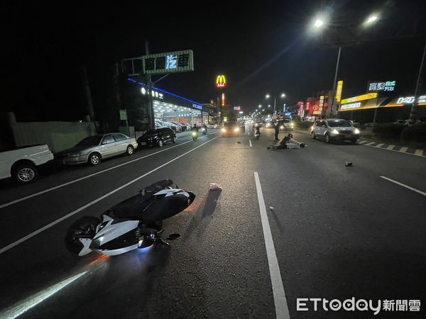 ▲彰化花壇鄉台一線發生車禍。（圖／民眾提供）