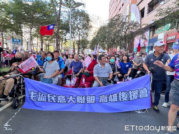 ▼主流民意大聯盟高雄後援會挺李明璇。（圖／記者蘇晏男攝）