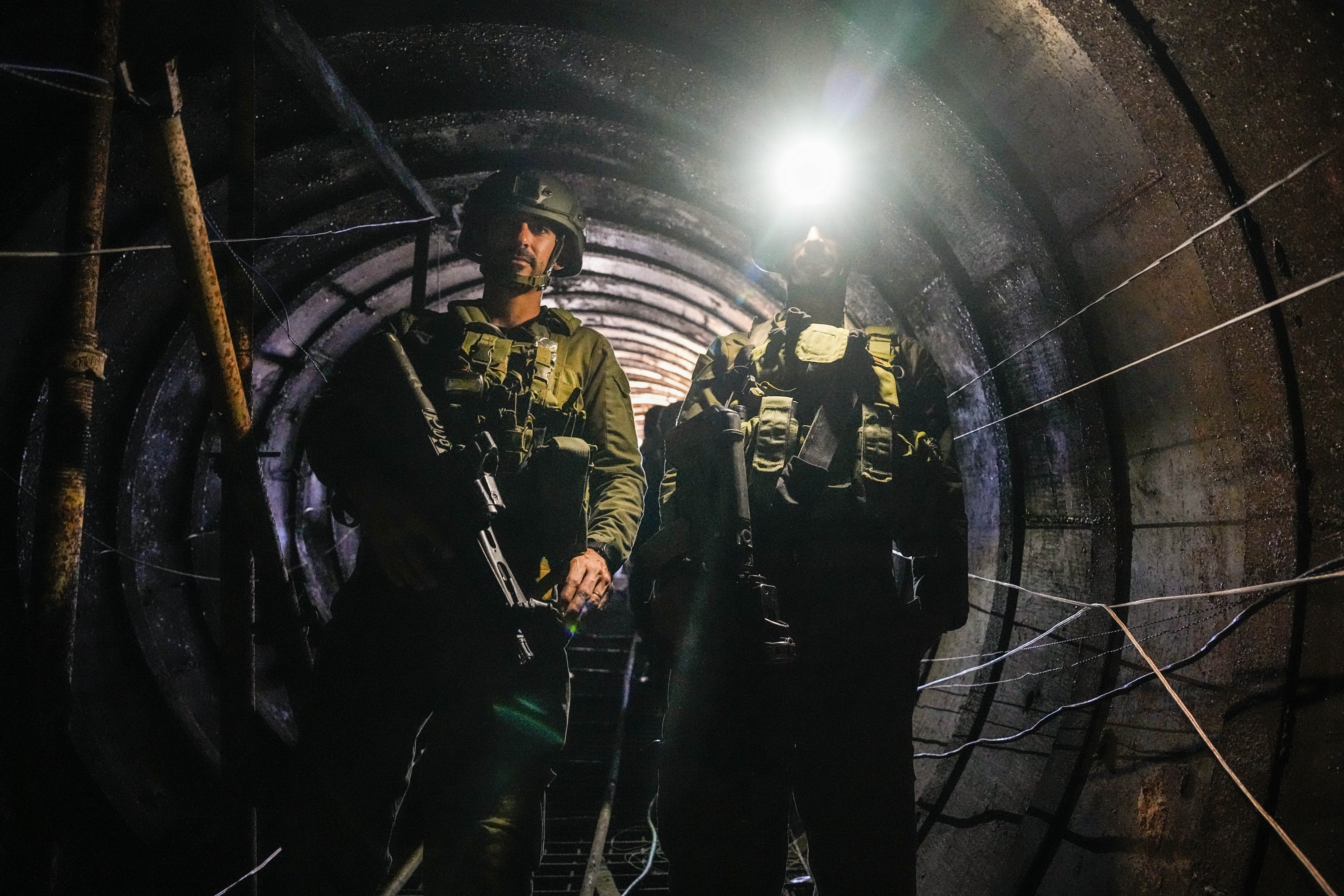 ▲▼以色列軍隊近日發現最大的哈瑪斯隧道。（圖／達志影像／美聯社）