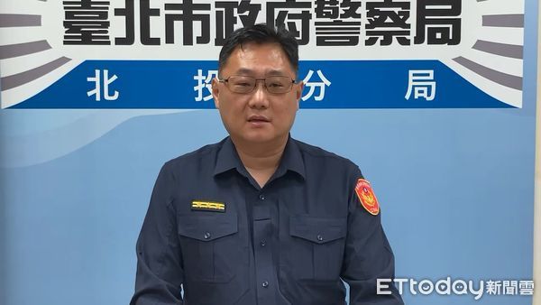 ▲北投警分局督察組長于長豪說明案情。（圖／記者張君豪翻攝）