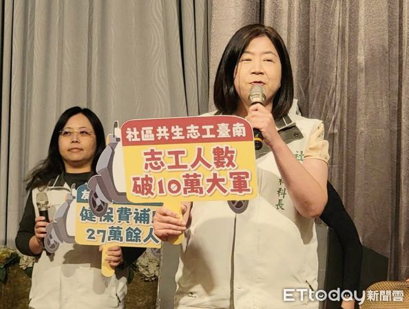 ▲台南市長黃偉哲重視社會福利工作，積極實踐「活力台南、全齡照顧」的施政理念，社會局17日於東東宴會式場華平囍嫁館，舉辦2023年終成果發表會。（圖／記者林東良翻攝，下同）