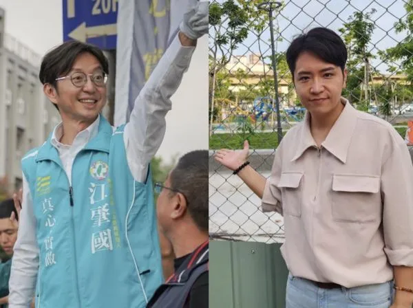 ▲▼江肇國（左）與羅廷瑋（右）選情相當激烈。（合成圖／翻攝自江肇國、羅廷瑋臉書）