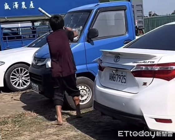 ▲西螺一處停車場本月7日發生砸車事件。（圖／記者蔡佩旻翻攝）