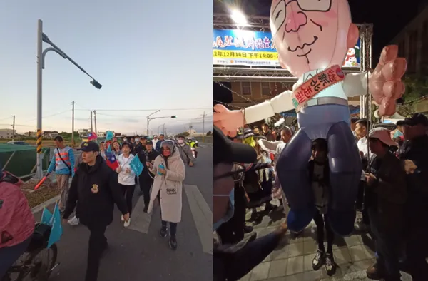 ▲▼陳佩琪參加「扛阿北，守台灣」活動。（圖／翻攝自陳佩琪臉書）