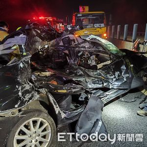 快訊／國道3號4車追撞　釀1死1重傷、2人無生命跡象