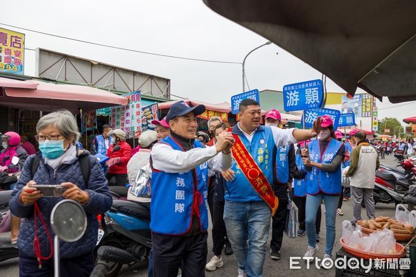 ▲前立法院長王金平赴南投為游顥助選。（圖／游顥競選辦公室提供）