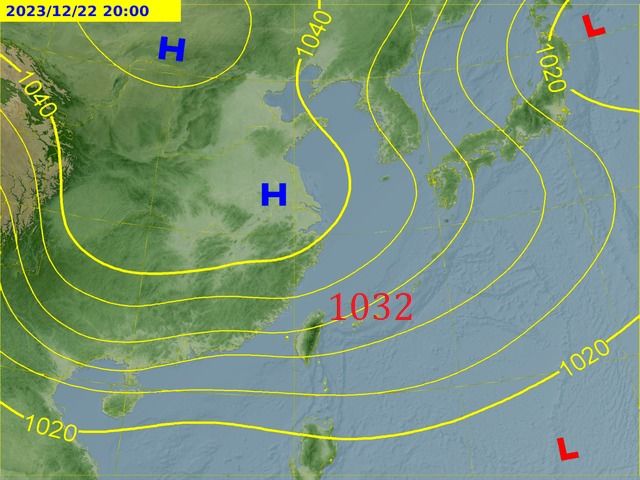 ▲鄭明典分享地面天氣圖。（圖／翻攝自Facebook／鄭明典）