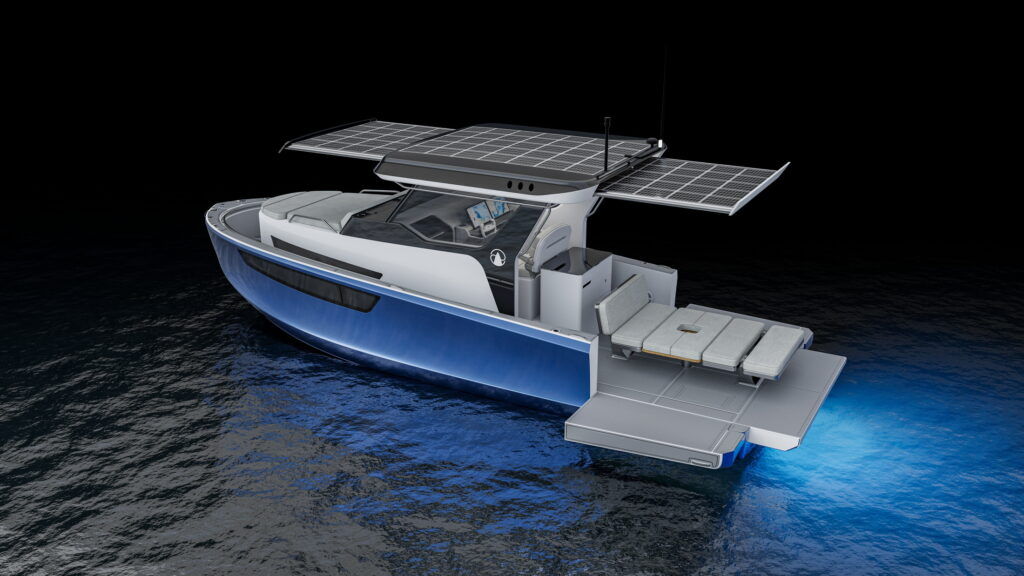 ▲前特斯拉高層打造BIG R30電動遊艇 。（圖／翻攝自Blue Innovations Group ）