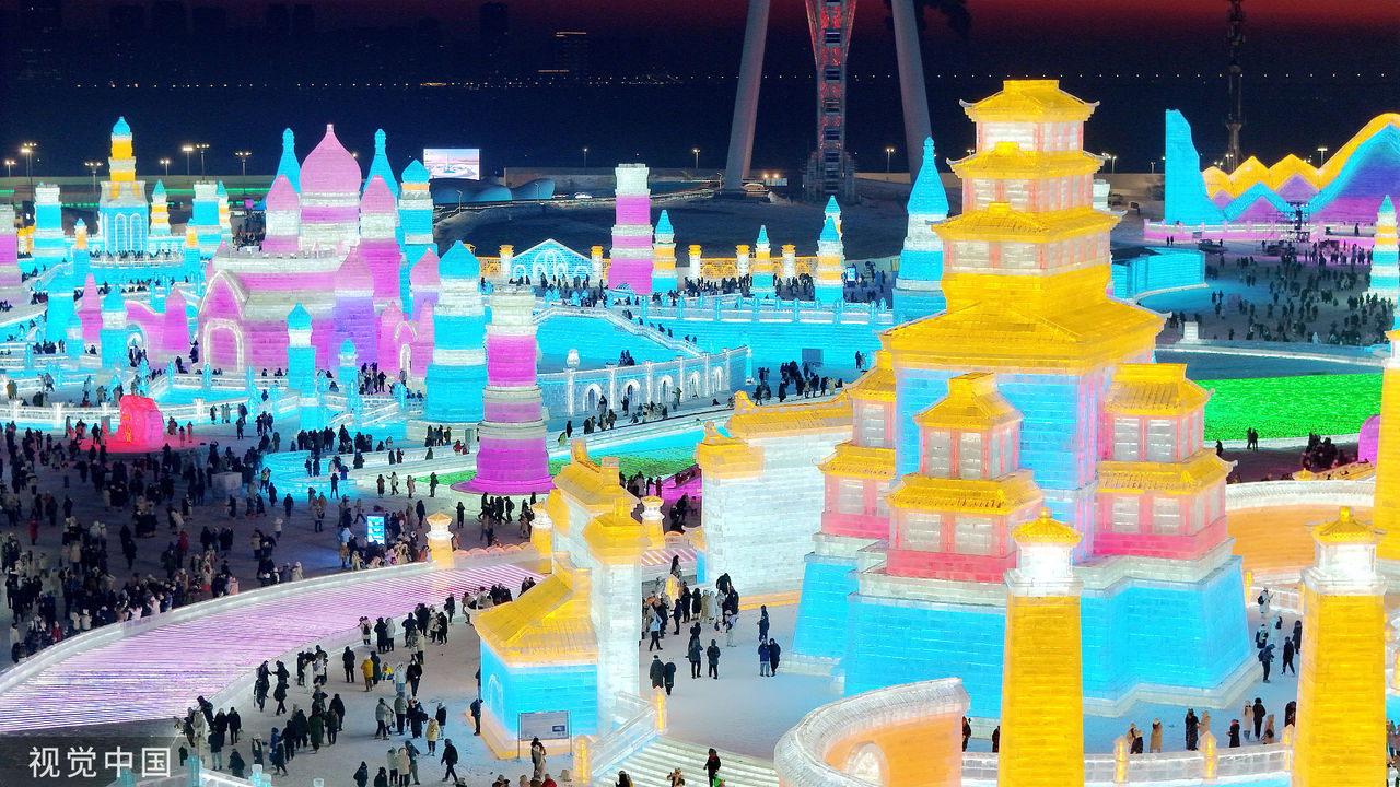 歷屆之最！　哈爾濱「冰雪大世界」擴大到120萬平方公尺迎接遊客