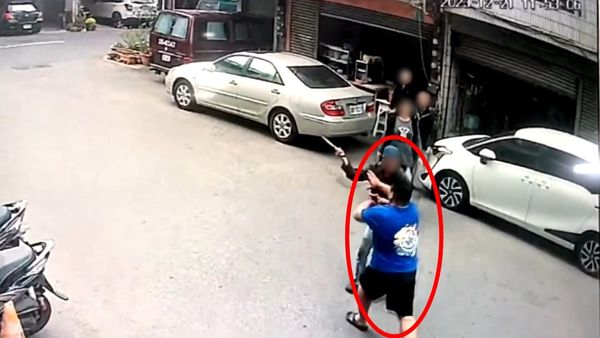 ▲台南市發生麵店老闆持柴刀要砍鄰居的事件。（圖／記者林東良翻攝，下同）
