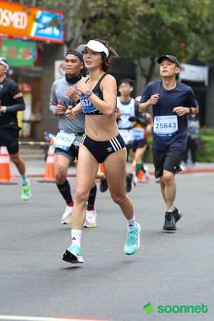 ▲黃沐妍參加台北馬拉松。（圖／翻攝自黃沐妍臉書）
