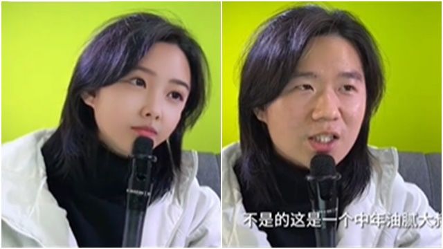 ▲▼正妹直播「下秒竟變油膩大叔」！AI換臉超進化　手狂戳也不變形。（圖／翻攝TikTok@aifaceai）