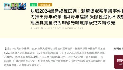 受中共指示8次公布假民調！　《指傳媒》記者觸犯反滲透法遭收押