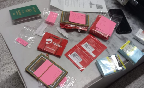 ▲▼台男「攜67張已開通SIM卡」在印度機場遭逮。（圖／翻攝自X）