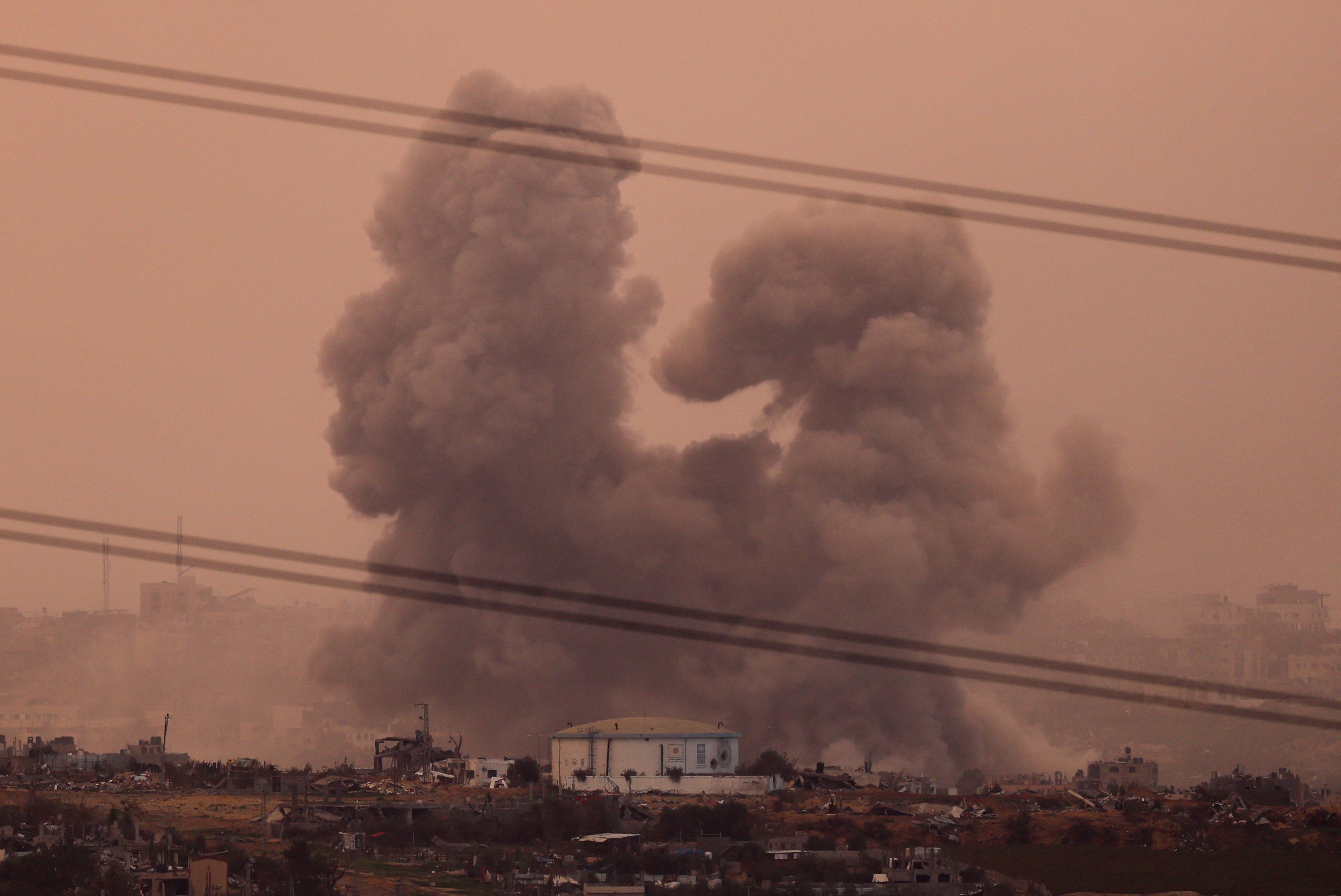 ▲加薩遭以色列空襲。（資料照／路透）