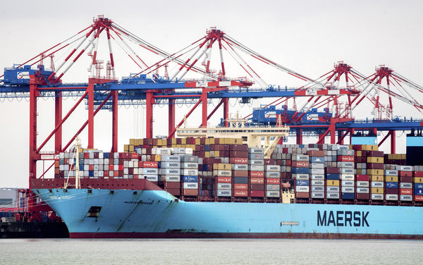▲▼丹麥全球航運巨擘馬士基集團（Maersk）。（圖／達志影像／美聯社）