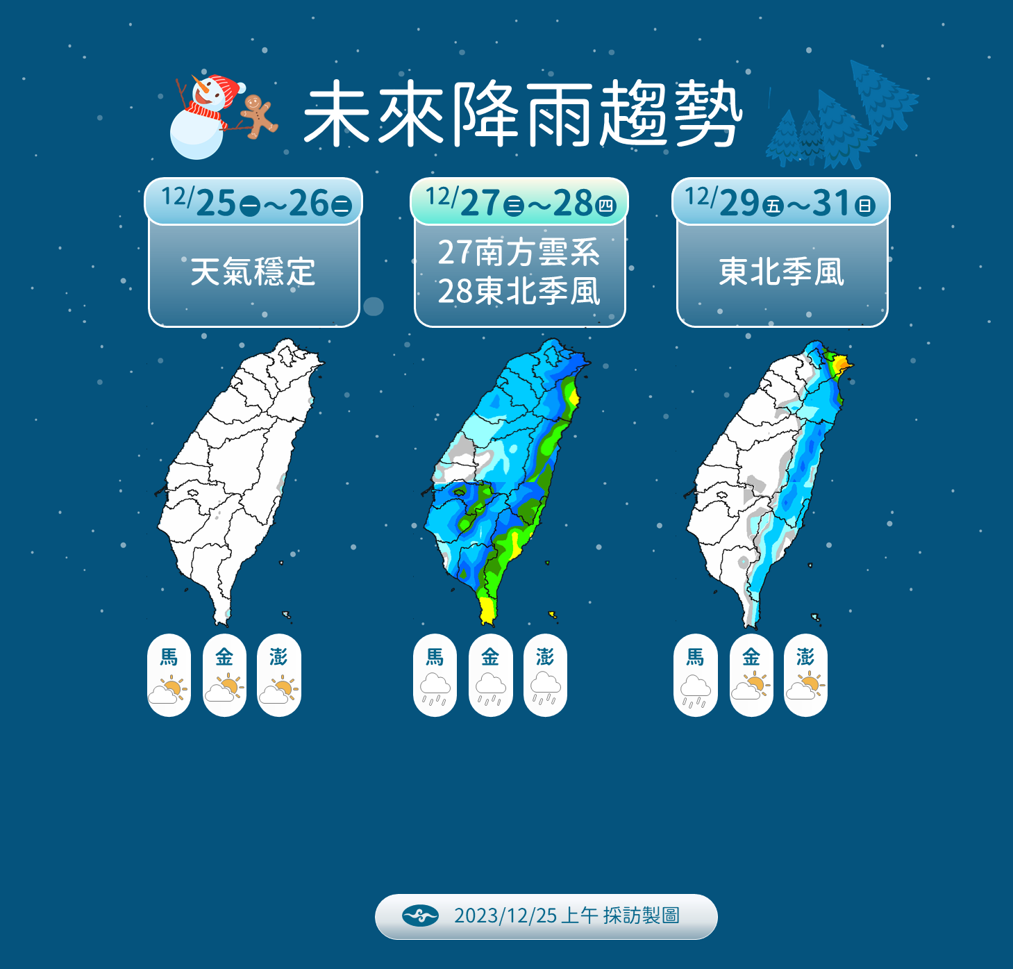 ▲▼天氣趨勢。（圖／氣象署）