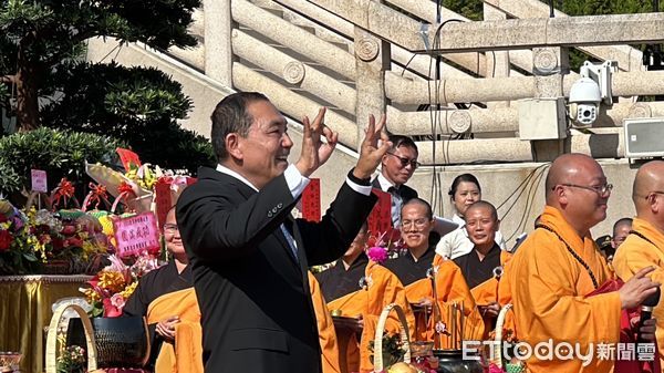 ▲▼侯友宜前往佛光山。（圖／記者陳宏瑞攝）