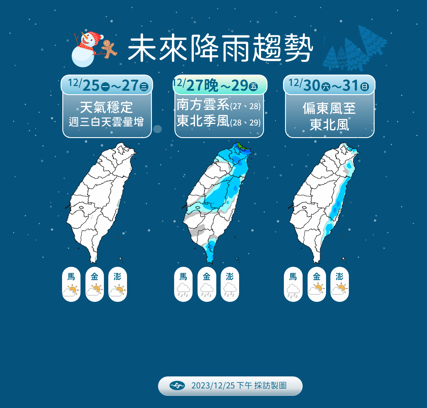 ▲▼天氣趨勢。（圖／氣象署）