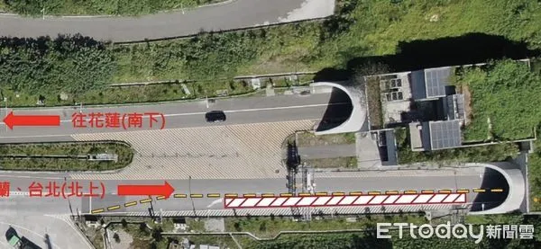 ▲南端管制點為卡南橋交通號誌。（圖／公路局提供，下同）