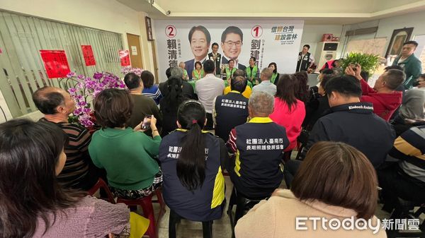 ▲今天全台北中南長照機構齊聚雲林第二選區，力挺立委候選人劉建國。（圖／記者蔡佩旻翻攝）