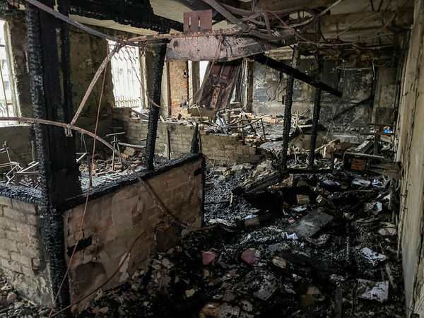 ▲▼烏克蘭第聶伯羅的一家產科醫院病房遭到俄羅斯飛彈擊中受損。（圖／路透）