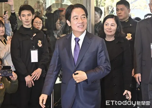 ▲▼2024總統大選電視辯論會，賴清德抵達會場。（圖／記者李毓康攝）