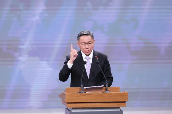 ▲▼2024總統辯論會民眾黨總統候選人柯文哲。（圖／台北市攝影記者聯誼會提供）