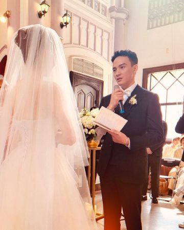 ▲曹晏豪和妻子相識100天閃電結婚。（圖／翻攝自Instagram／Yen Tsao 曹晏豪）