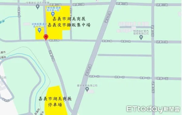 ▲▼    「嘉義市湖美商展嘉義夜市攤販集中場」-核准設置   。（圖／嘉義市政府提供）