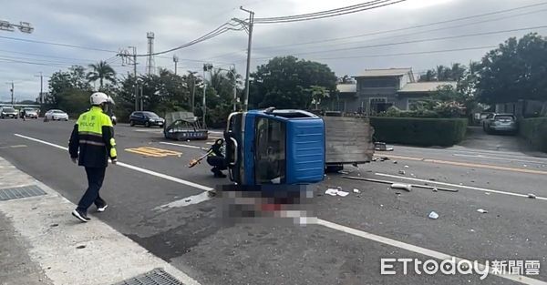 ▲▼  台9線香蘭車站車禍     。（圖／記者楊漢聲翻攝）