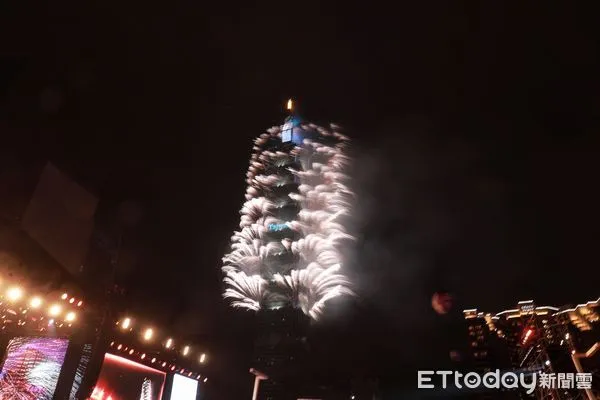 ▲▼台北最High新年城跨年晚會-2024跨年煙火（圖／記者周宸亘攝）