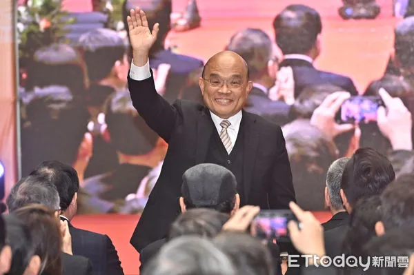 ▲▼前行政院長蘇貞昌出席國營臺灣鐵路股份有限公司揭牌典禮。（圖／記者李毓康攝）