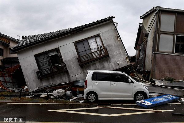 ▲▼日本石川縣能登地區在強震後許多房屋倒塌。（圖／CFP）