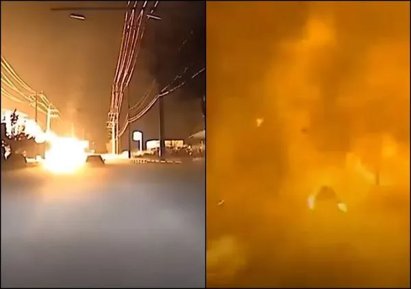 ▲▼韓國平昌LPG加氣站爆炸火警 5人輕重傷。（圖／翻攝自YouTube）