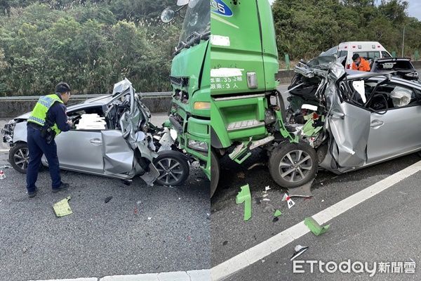 ▲▼ 國3南深路交流道車禍，25歲男子身亡。（圖／記者張君豪翻攝）