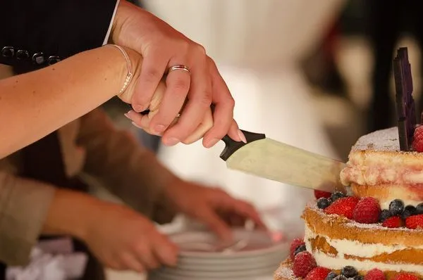 一名新娘抱怨老公在婚宴切蛋糕時，竟將她的頭壓進蛋糕，讓她當眾出醜。（示意圖，pixabay）