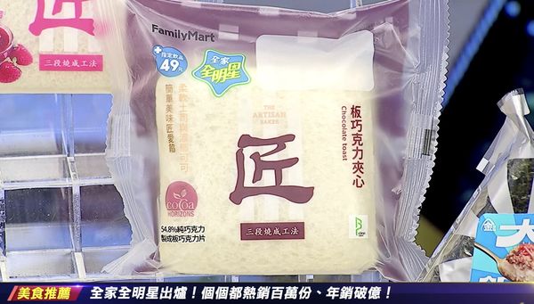 ▲主播開箱「全家全明星商品」。（圖／截取自ET午間新聞）