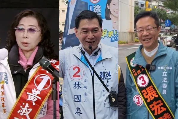 ▲新北市第6選區三位候選人。（圖／翻攝自臉書）