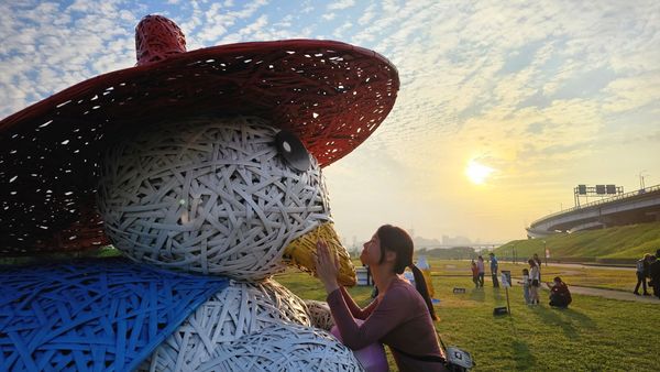 ▲鴨鴨公園地景藝術展小鴨魔法森林,魔幻光雕。（圖／高灘處提供）