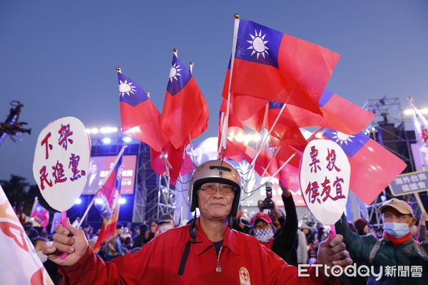 ▲侯友宜選前之夜現場畫面。（圖／記者湯興漢攝）